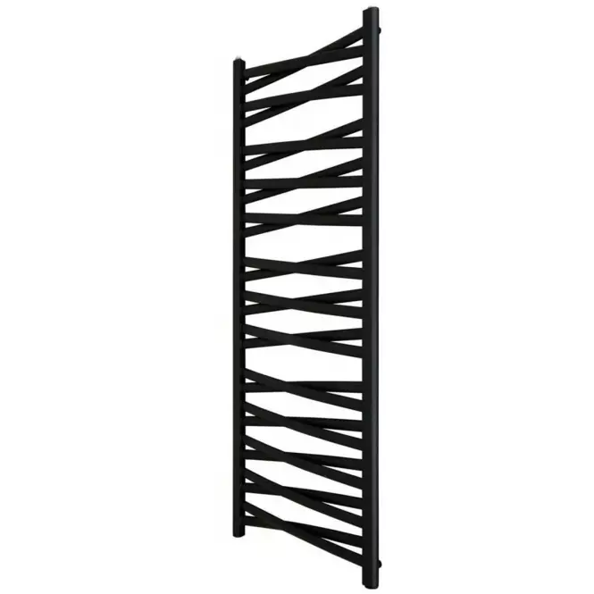 Kúpeľňový radiátor Łezka 3D Ł3DX 2640 čierna 1435x440 mm