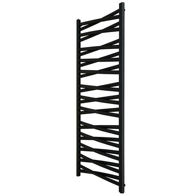 Kúpeľňový radiátor Łezka 3D Ł3DX 2640 čierna 1435x440 mm