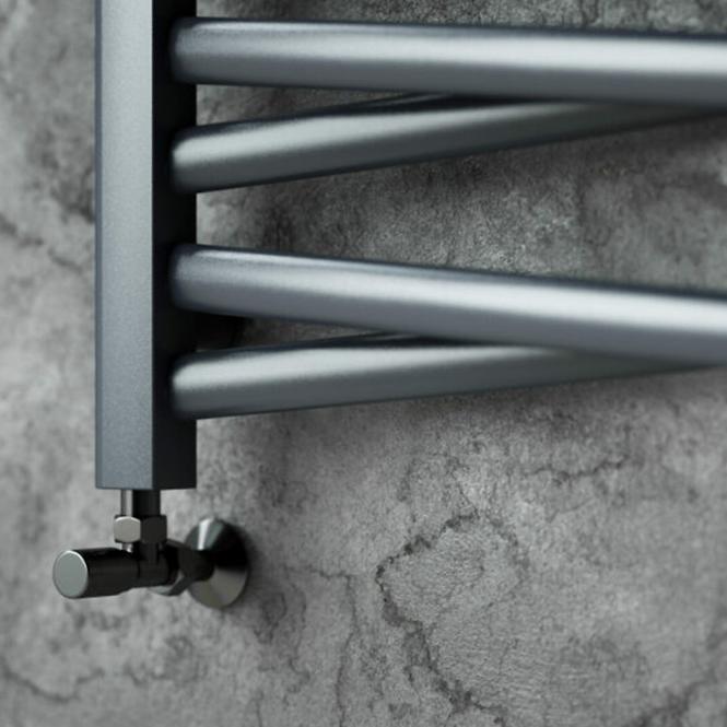 Kúpeľňový radiátor Łezka 3D Ł3DX 2640 čierna 1435x440 mm