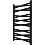 Kúpeľňový radiátor Łezka 3D Ł3DX 1650 čierna 910x540 mm