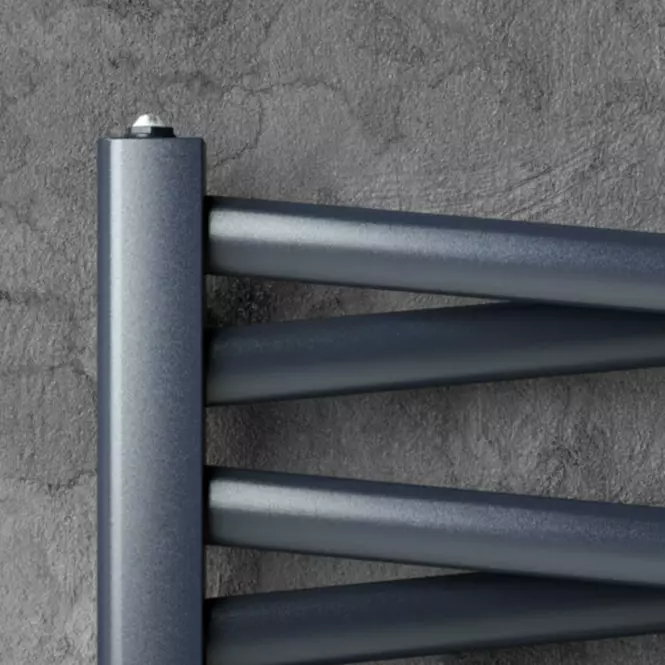Kúpeľňový radiátor Łezka 3D Ł3DX 1650 čierna 910x540 mm,4
