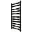 Kúpeľňový radiátor Łezka 3D Ł3DX 2250 čierna 1205x540 mm