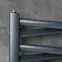 Kúpeľňový radiátor Łezka 3D Ł3DX 2250 čierna 1205x540 mm,4