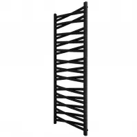 Kúpeľňový radiátor Łezka 3D Ł3DX 2650 čierna 1435x540 mm