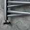 Kúpeľňový radiátor Łezka 3D Ł3DX 2650 čierna 1435x540 mm,6