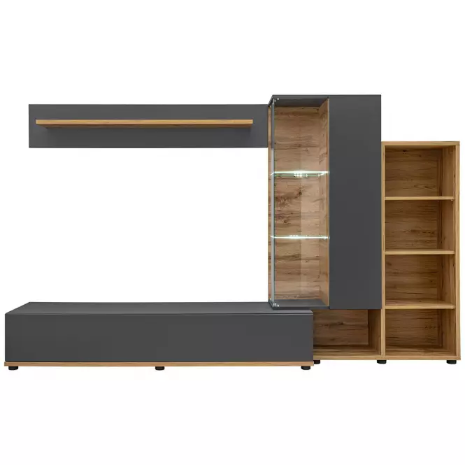 Obývacia Stena Silk 2 Wotan/Antracyt,2