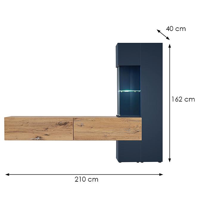 Obývacia Stena Marino Bfs Mr Dub Flagstaff/Tmavomodrá