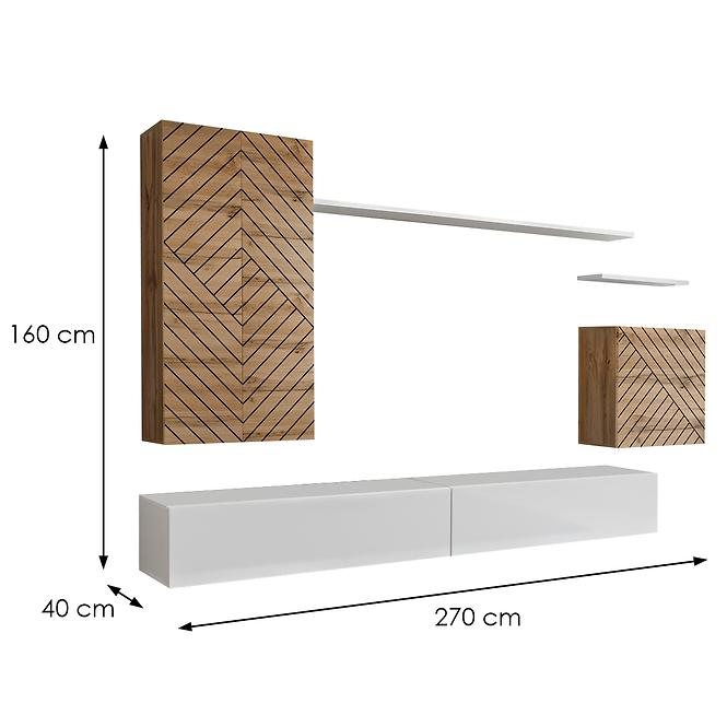 Obývacia Stena Switch II Line Wotan/Biela