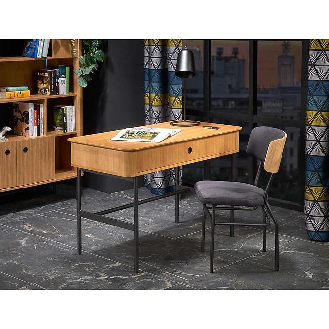 Písací stôl Smart b dub/čierna