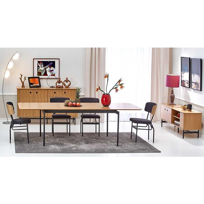 Písací stôl Smart b dub/čierna,7