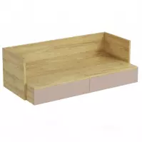 Písací stôl Mobius 2s hikora/starožitná ruža
