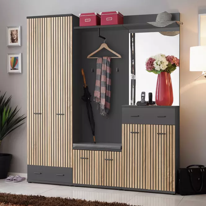 Skrinka na topánky +P Marco Typ F+P Artisan/Antracyt Anas,11