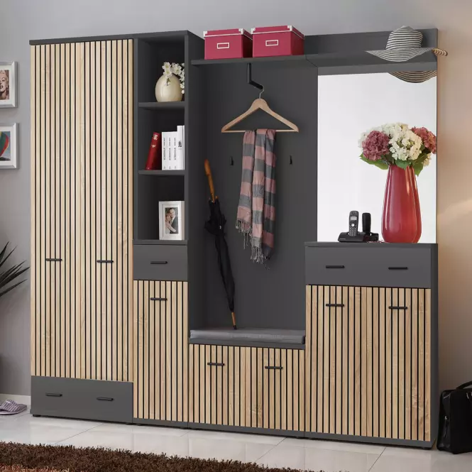 Skrinka na topánky +P Marco Typ F+P Artisan/Antracyt Anas,8