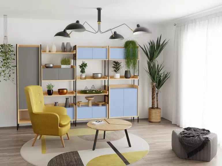 Skrinka Mobius  2d hikora/starožitná ružová