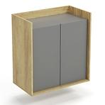 Skrinka Mobius  2d hikora/sivá zaprášená