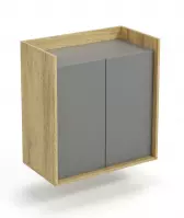 Skrinka Mobius  2d hikora/sivá zaprášená