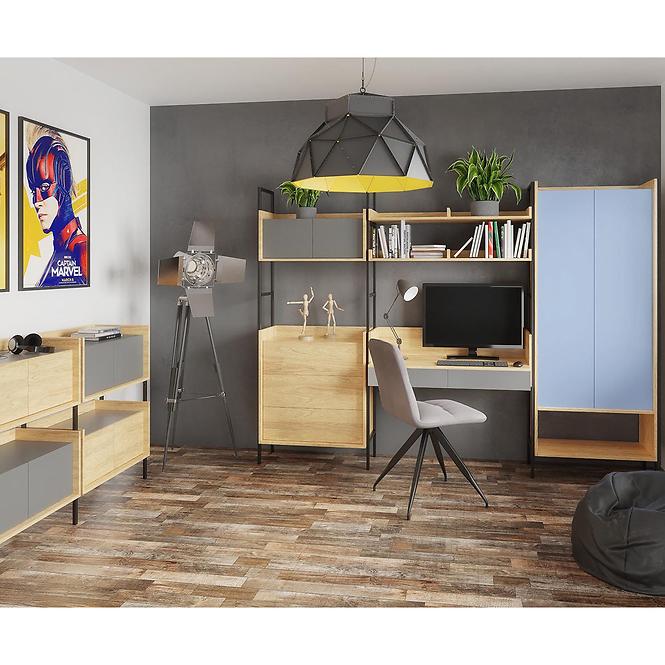 Skrinka Mobius  1d niska hikora/modrý horizont