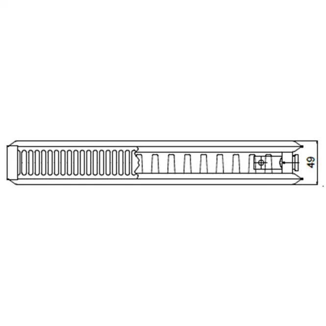 Radiátor oceľový panelový V21 500x800 mm,5