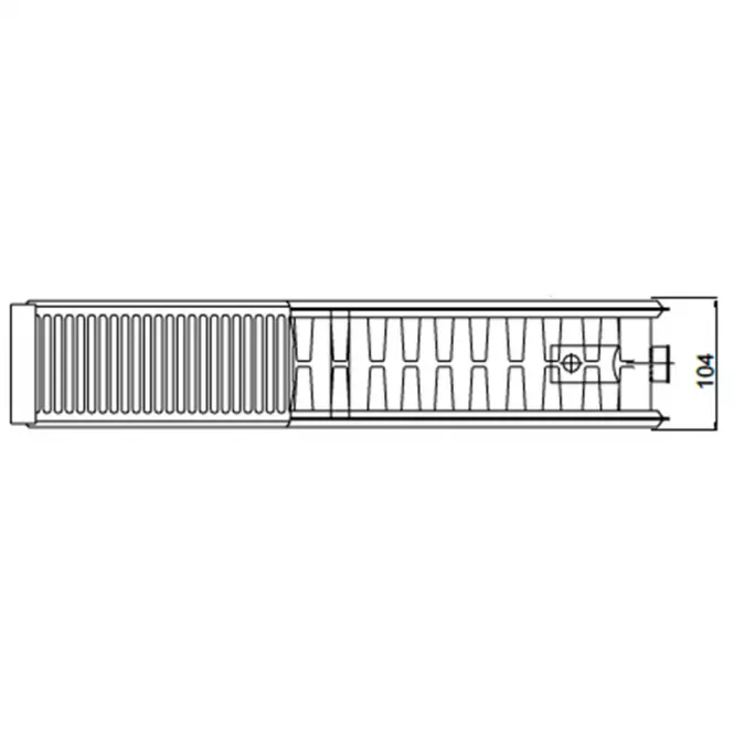 Radiátor oceľový panelový K22 600x500 mm,5