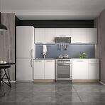 Kuchynská linka Daria 240 zb 28mm biely mat/kor sonoma