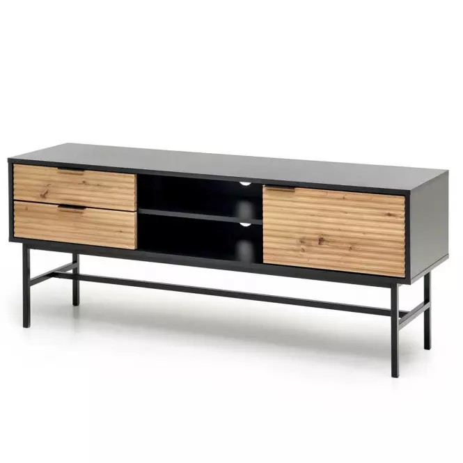 TV skrinka Murano dub artisan/čierna