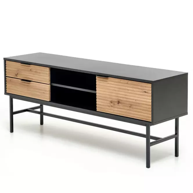 TV skrinka Murano dub artisan/čierna