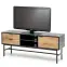 TV skrinka Murano dub artisan/čierna,3