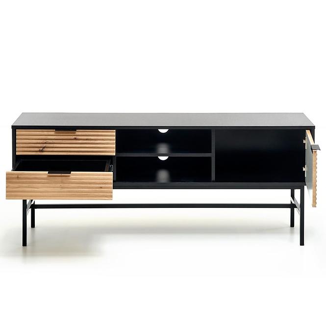 TV skrinka Murano dub artisan/čierna,5