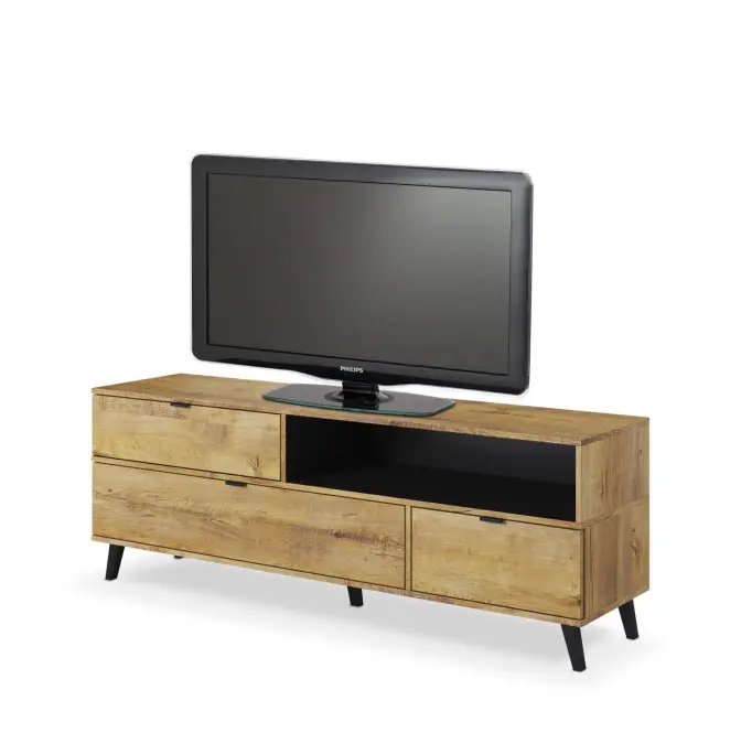 TV stolík Nest dub lefkas/čierna,2