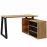 Set Iga II Písací stôl+Komoda Dub Craft / čierna Mat