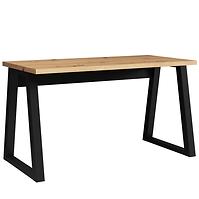 Písací stôl Iga Dub Artisan / čierna