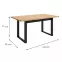 Stôl Max Dub Artisan / Čierna Mat 160x90,2