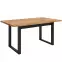 Stôl Max Dub Wotan / Čierna Mat 160x90