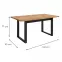 Stôl Max Dub Wotan / Čierna Mat 160x90,2