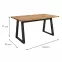 Stôl Iga Dub Wotan / Čierna Mat 160x90,2
