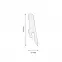 Podlahová lišta MDF Biela LK58C 58mm 2.4m,2