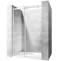 Sprchové dvere chróm Nixon-2 140x190 ľavé chróm Rea K5006