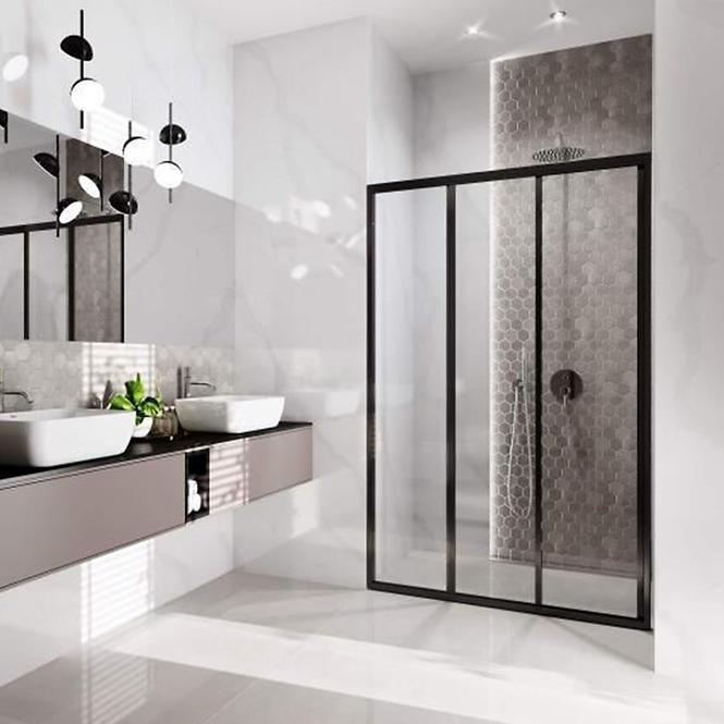 Sprchové dvere Alex 90x190 black Rea K9638