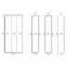Sprchové dvere Alex 90x190 black Rea K9638,8