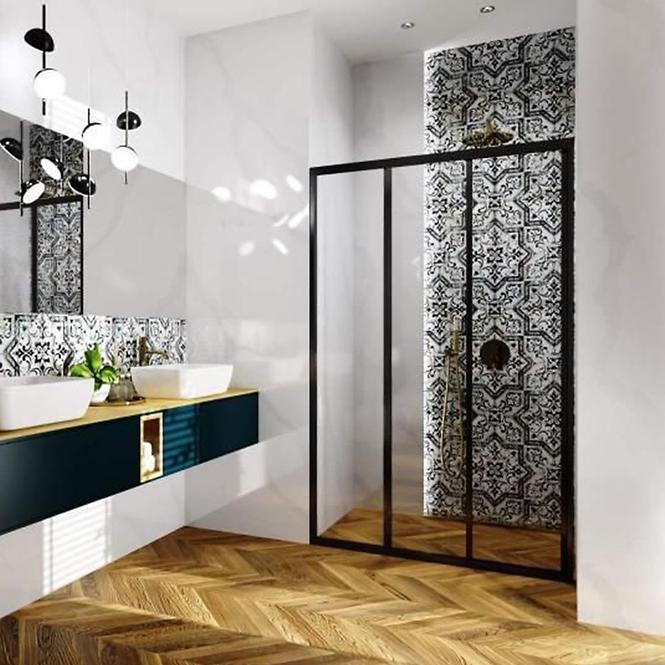 Sprchové dvere Alex 100x190 black Rea K9639