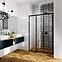 Sprchové dvere Alex 100x190 black Rea K9639,3