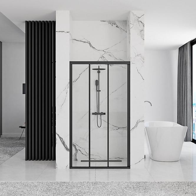 Sprchové dvere Alex 100x190 black Rea K9639