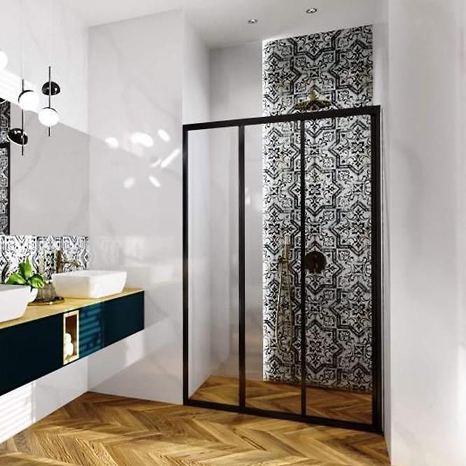 Sprchové dvere Alex 100x190 black Rea K9639