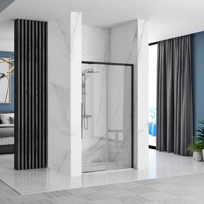 Sprchové dvere Solar 90x195 black Rea K6319