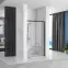 Sprchové dvere Solar 120x195 black Rea K6312,2