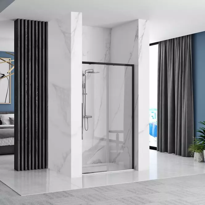 Sprchové dvere Solar 150x195 black Rea K6360,2