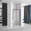 Sprchové dvere Solar 150x195 black Rea K6360,2