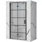 Sprchové dvere Molier 80x190 black Rea K8537