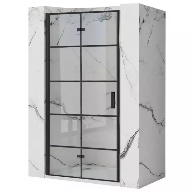 Sprchové dvere Molier 80x190 black Rea K8537