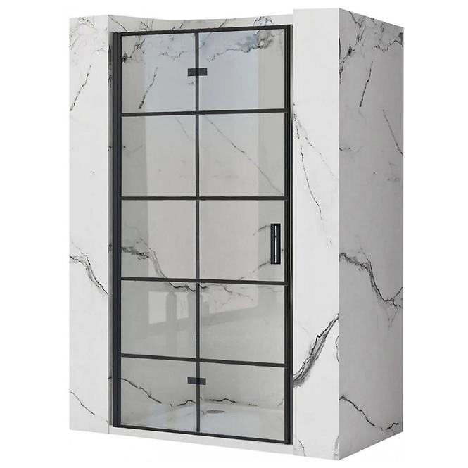 Sprchové dvere Molier 80x190 black Rea K8537